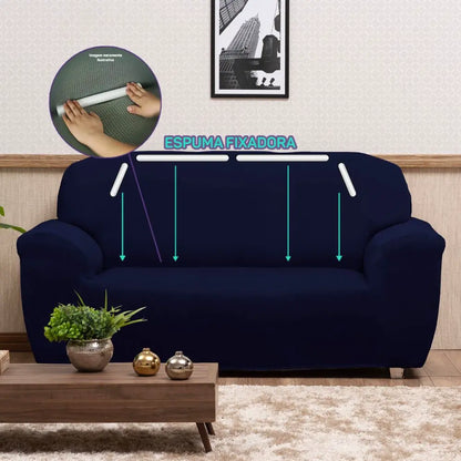 Capa de Sofá Elastex - Azul Marinho