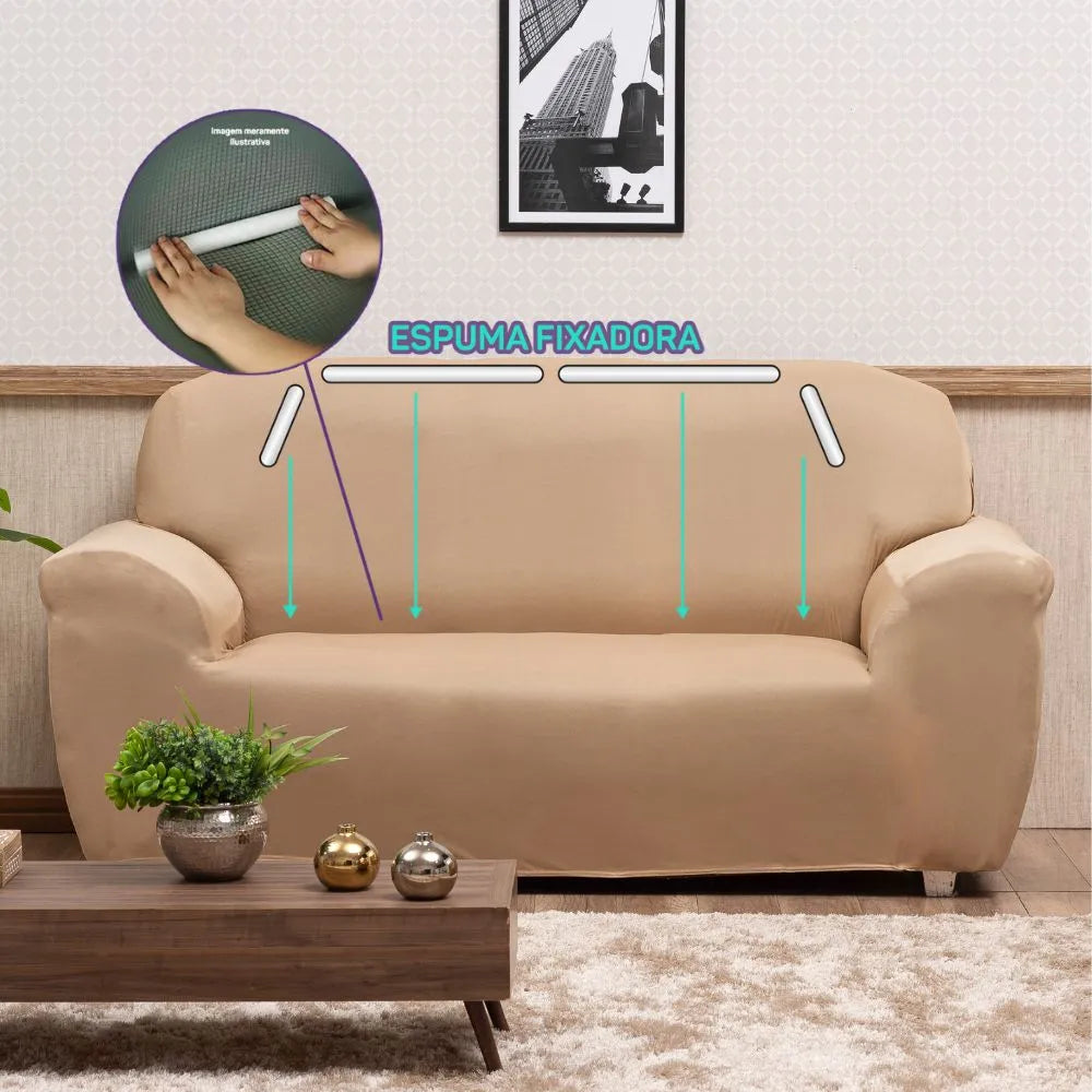 Capa de Sofá Elastex - Bege
