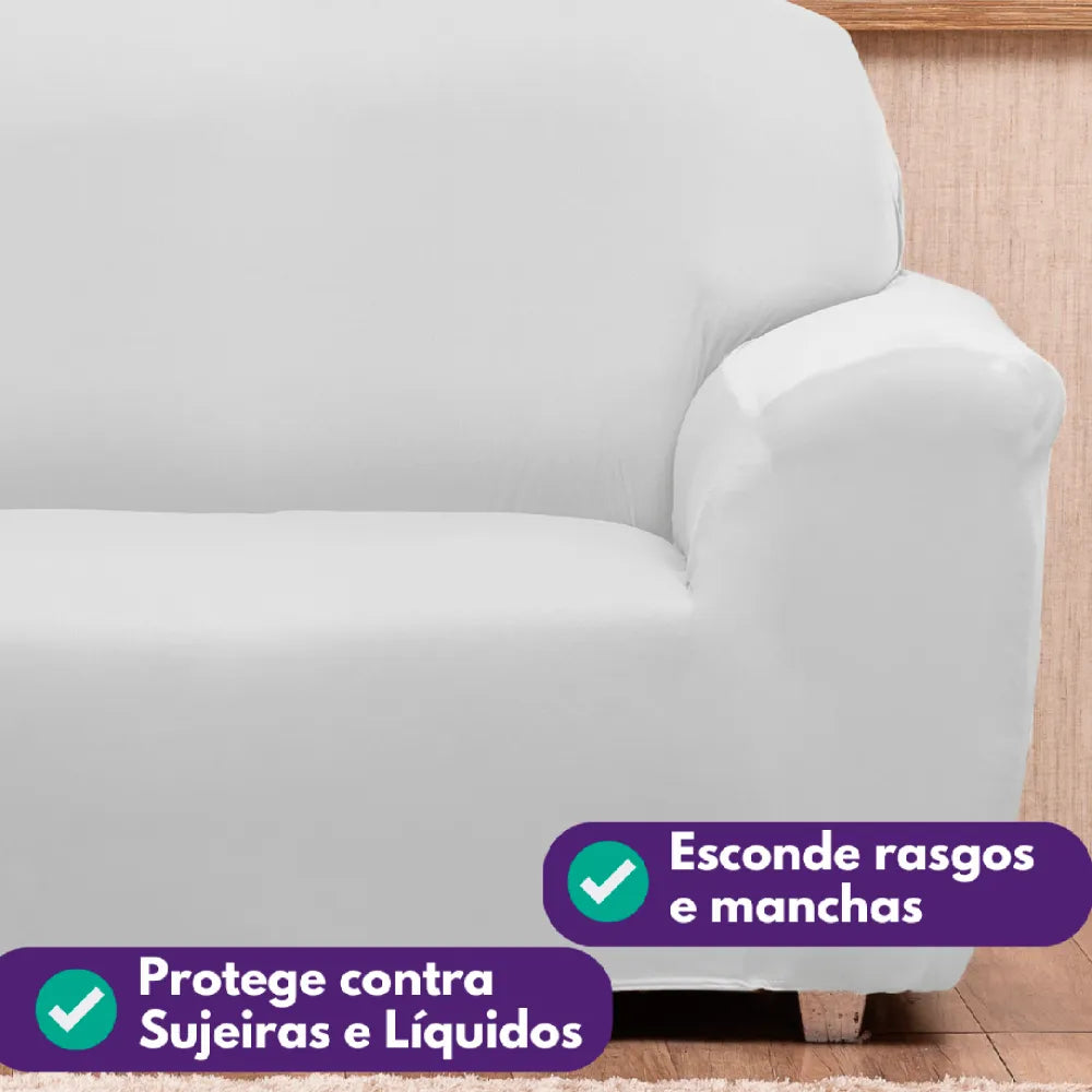 Capa de Sofá Elastex - Branco