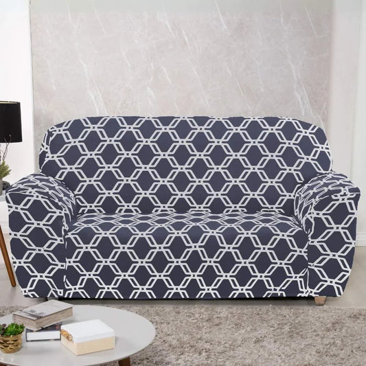 Capa de Sofá Elastex - Geo Chumbo