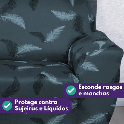Capa de Sofá Elastex - Modern Leaf