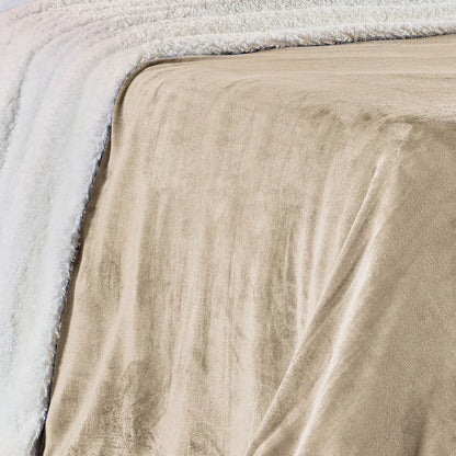 Cobertor Alaska Dupla Face - Caqui