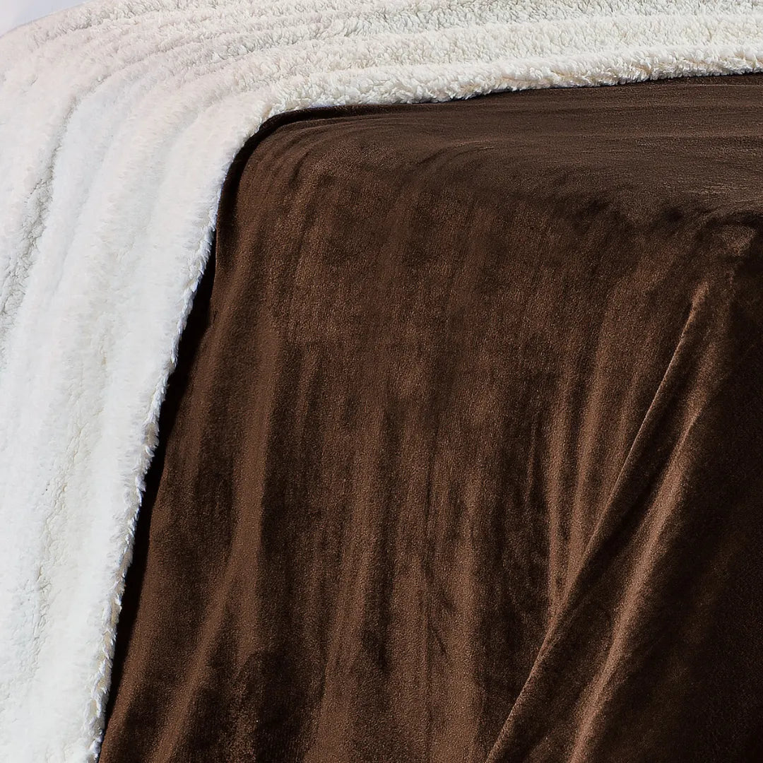 Cobertor Alaska Dupla Face - Tabaco