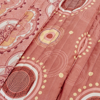 Cobre Leito Dupla Face Floreal Renda - Vários Tamanhos