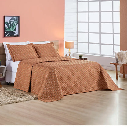 Cobre Leito Ravena Terracota - Vários Tamanhos