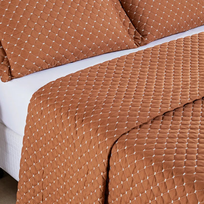 Cobre Leito Ravena Terracota - Vários Tamanhos