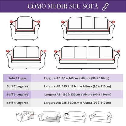 Capa de Sofá Spandex Special  - Linho
