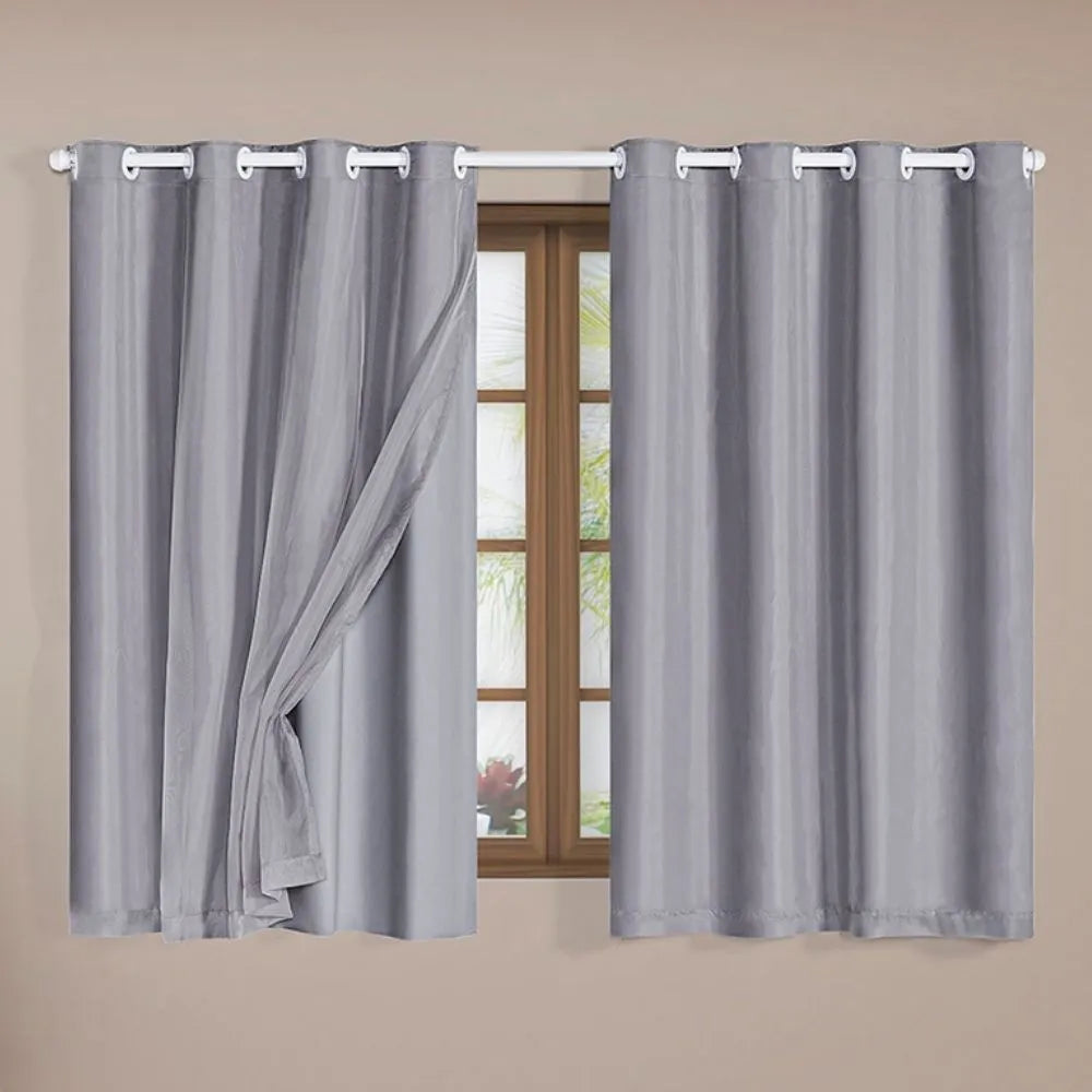 Cortina Blackout Charme - Cinza (vários tamanhos)