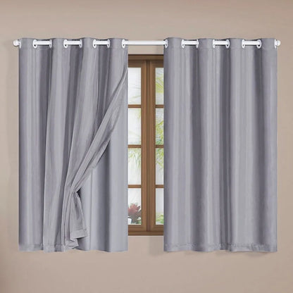 Cortina Blackout Charme - Cinza (vários tamanhos)