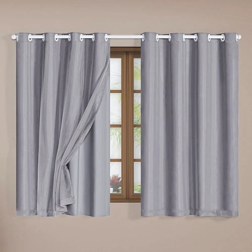 Cortina Blackout Charme - Cinza (vários tamanhos)