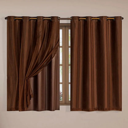 Cortina Blackout Charme - Tabaco (vários tamanhos)