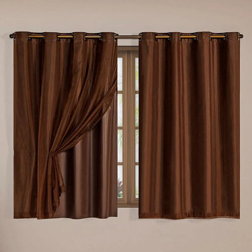 Cortina Blackout Charme - Tabaco (vários tamanhos)