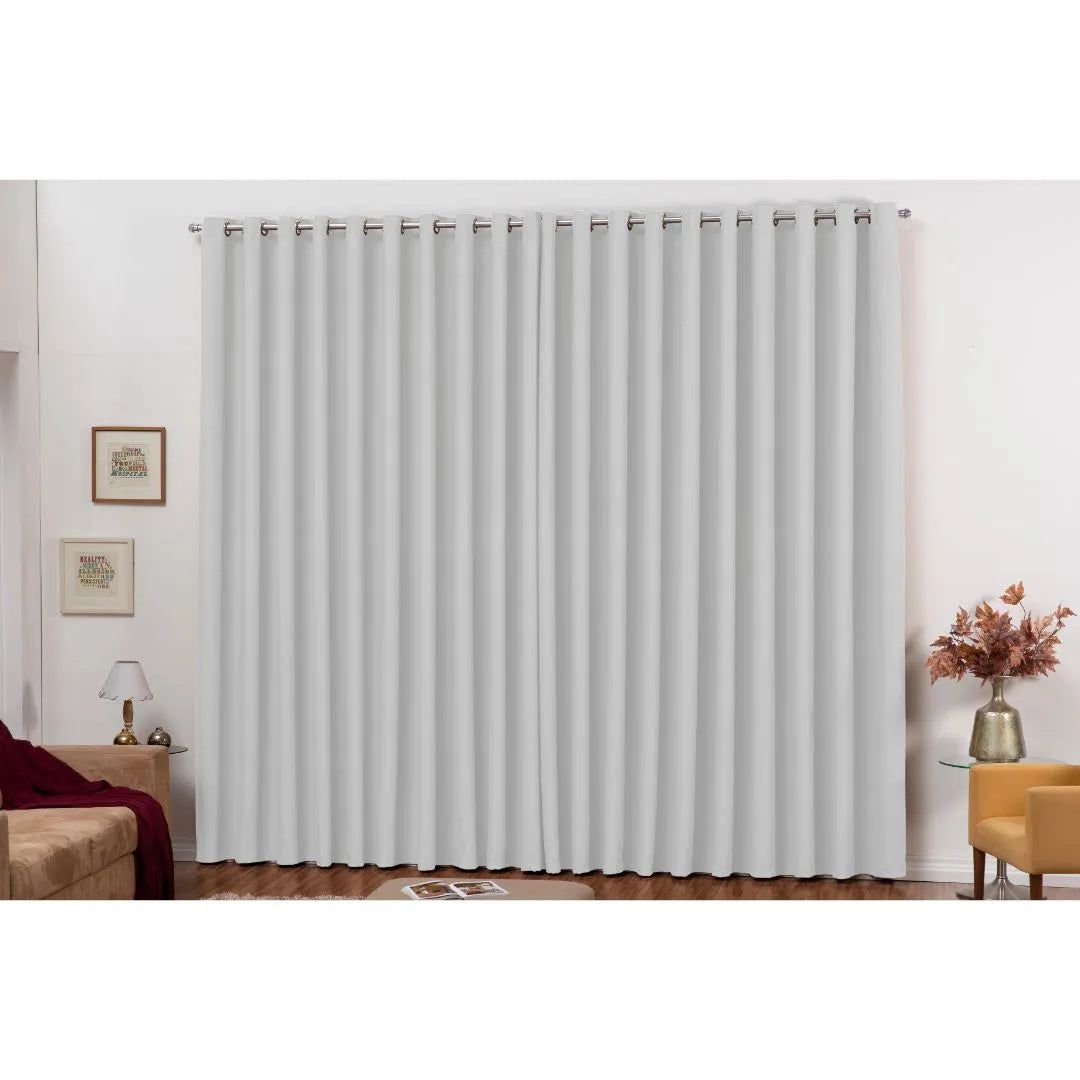 Cortina Blackout em Tecido - Gelo (vários tamanhos)