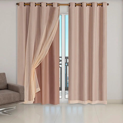 Cortina Blackout Grande - Avelã (vários tamanhos)