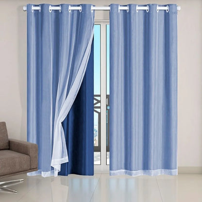 Cortina Blackout Grande - Azul (vários tamanhos)