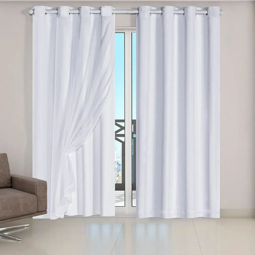 Cortina Blackout Grande - Branco (vários tamanhos)