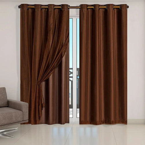 Cortina Blackout Grande - Tabaco (vários tamanhos)