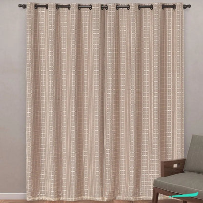 Cortina Blackout Xadrez 2,80x2,30 - Avelã