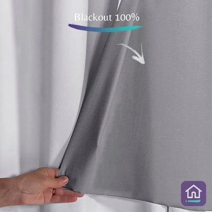 Cortina Blackout Xadrez 2,80x2,30 - Branco