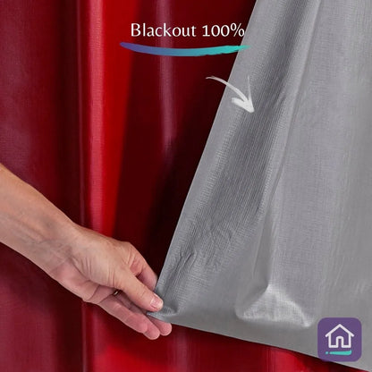 Cortina Blackout Xadrez 2,80x2,30 - Vermelho