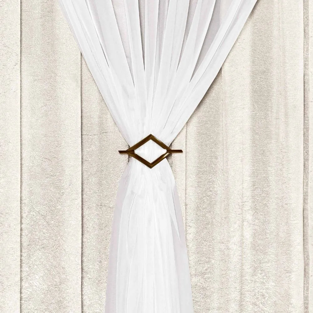 Cortina Celebre Luxo - Pérola/Branco - 4,00X2,50m