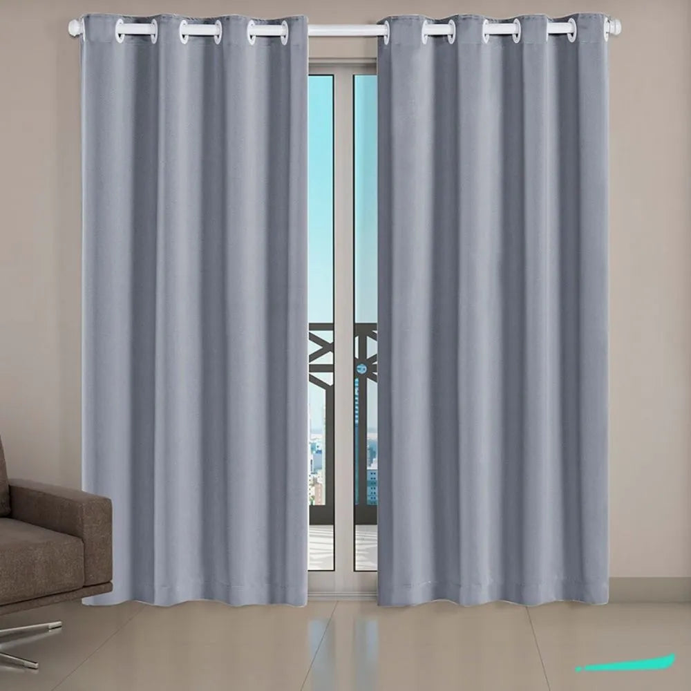 Cortina Corta Luz Charme - Gelo (Vários Tamanhos)