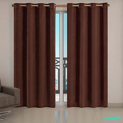 Cortina Corta Luz Charme - Tabaco (Vários Tamanhos)