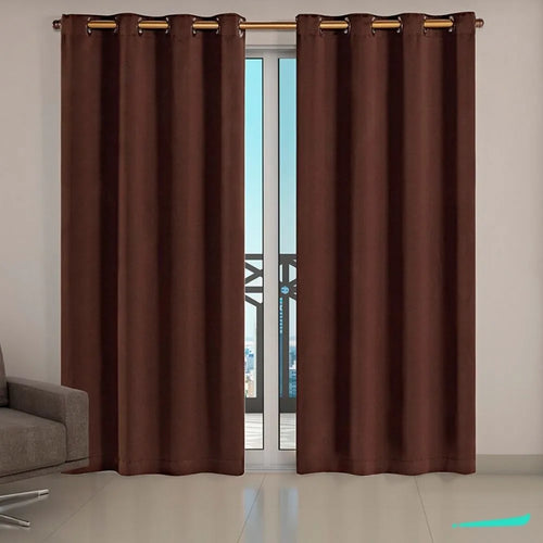 Cortina Corta Luz Charme - Tabaco (Vários Tamanhos)