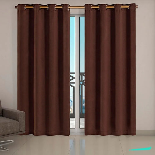 Cortina Corta Luz Charme - Tabaco (Vários Tamanhos)