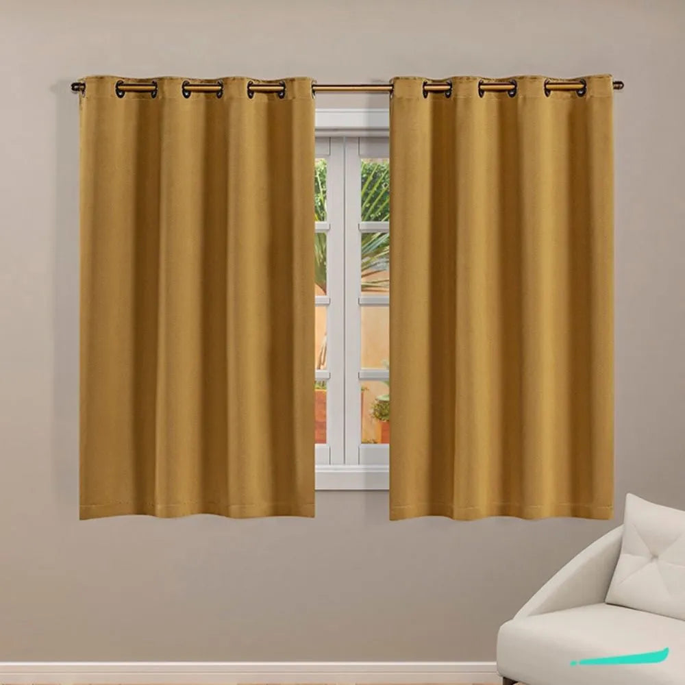 Cortina Corta Luz Elegante 2,70x1,60 - Dourado