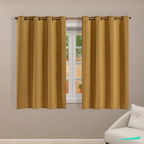 Cortina Corta Luz Elegante 2,70x1,60 - Dourado