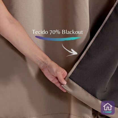 Cortina Corta Luz Elegante 2,70x1,60 - Fendi