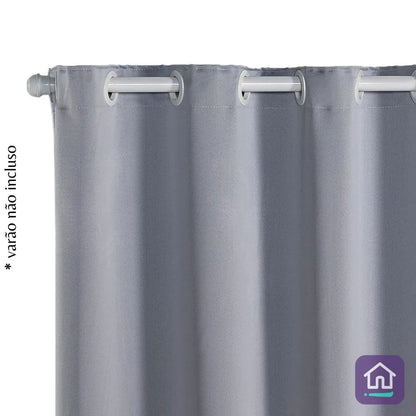 Cortina Corta Luz Elegante 2,70x1,60 - Gelo