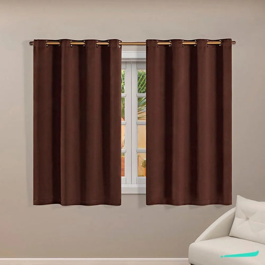 Cortina Corta Luz Elegante 2,70x1,60 - Tabaco