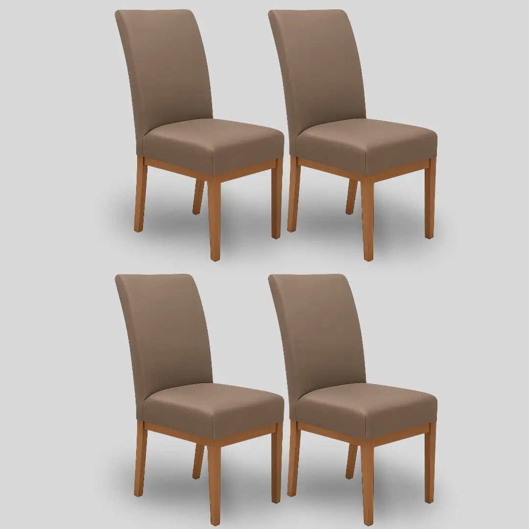 Kit 4 Capa Cadeira Chocolate - Oferta Cross