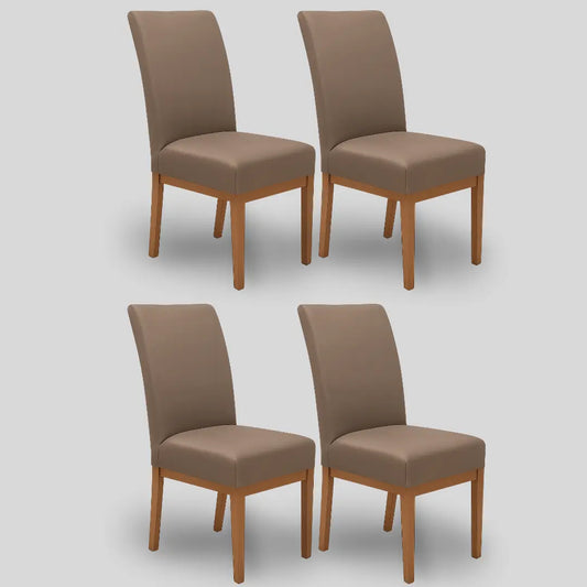 Kit 4 Capa Cadeira Chocolate - Oferta Cross