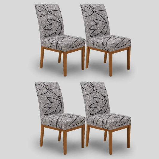 Kit 4 Capa Cadeira Florata - Oferta Cross