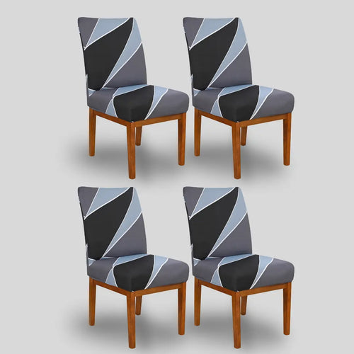 Kit 4 Capa Cadeira Geo Urbana - Oferta Cross