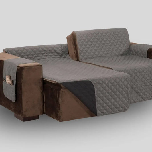 Protetor Sofá Retrátil Cinza-Preto - Oferta Cross