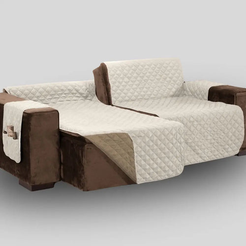 Protetor Sofá Retrátil Caqui-Palha - Oferta Cross