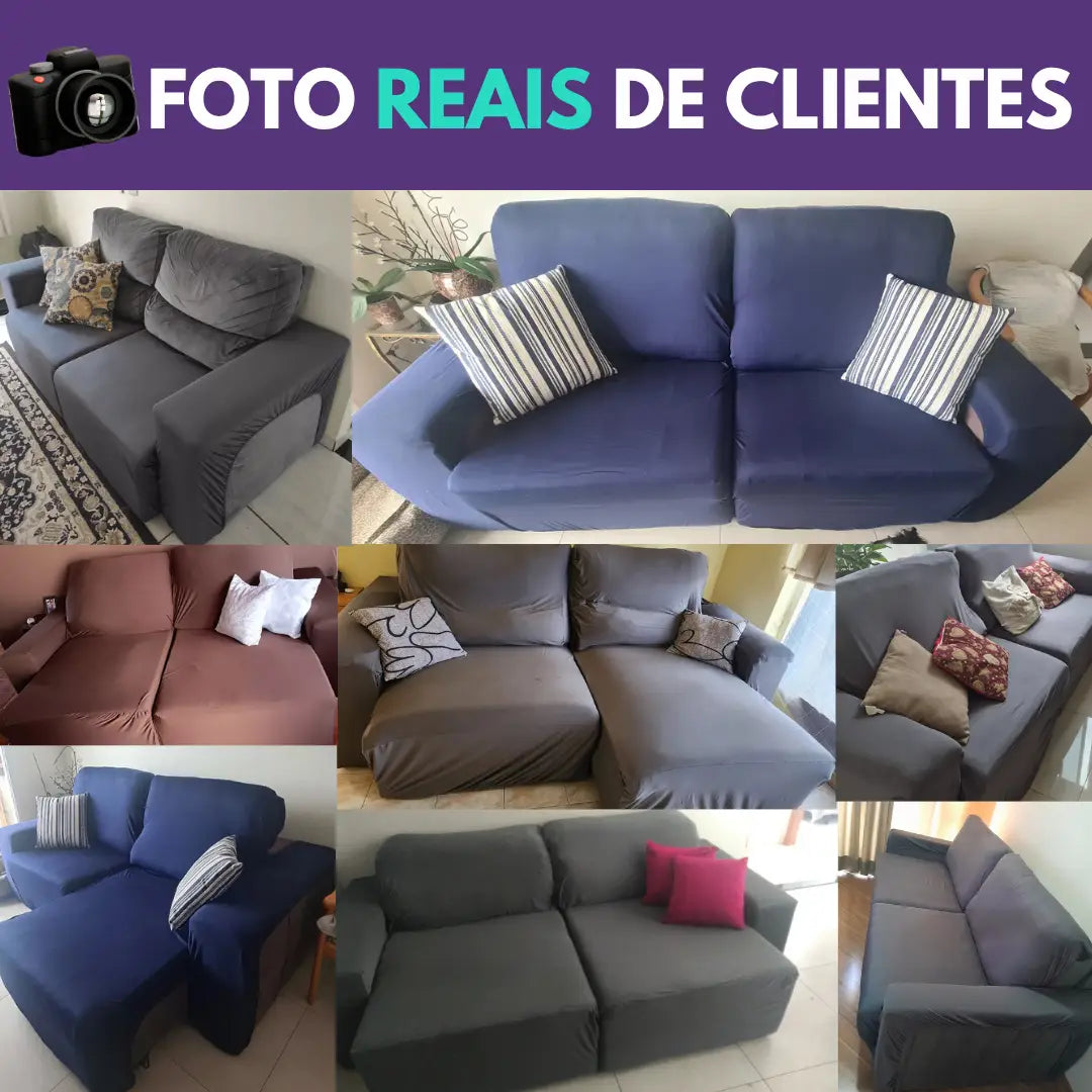 Capa para Sofá Retrátil Elastex - Cinza
