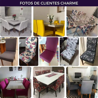 Capa Cadeira Jantar Spandex - Petúnia