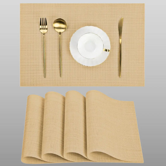 Kit 4 Jogo Americano Dourado - Oferta Cross