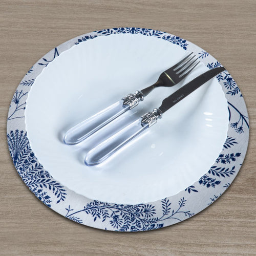 Jogo Americano Redondo 4 lugares - Azul Violeta