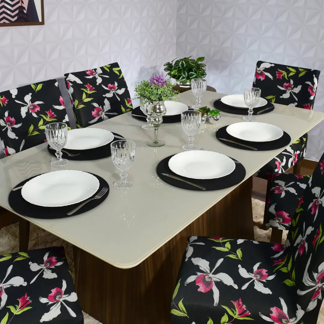 Jogo Americano Redondo Sousplat - Preto