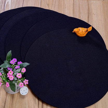 Jogo Americano Redondo Sousplat - Preto