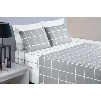 Jogo de Cama Austin Cinza - Vários Tamanhos