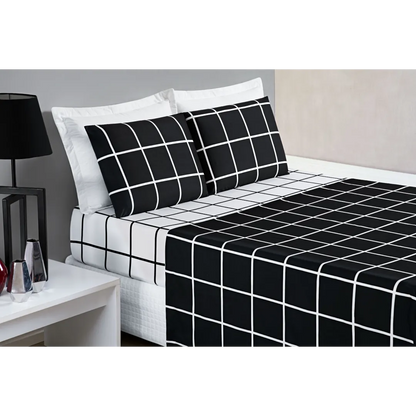 Jogo de Cama Austin Preto - Vários Tamanhos