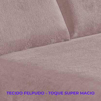 Jogo de Cama Plush Soft - Sono Quentinho Rose