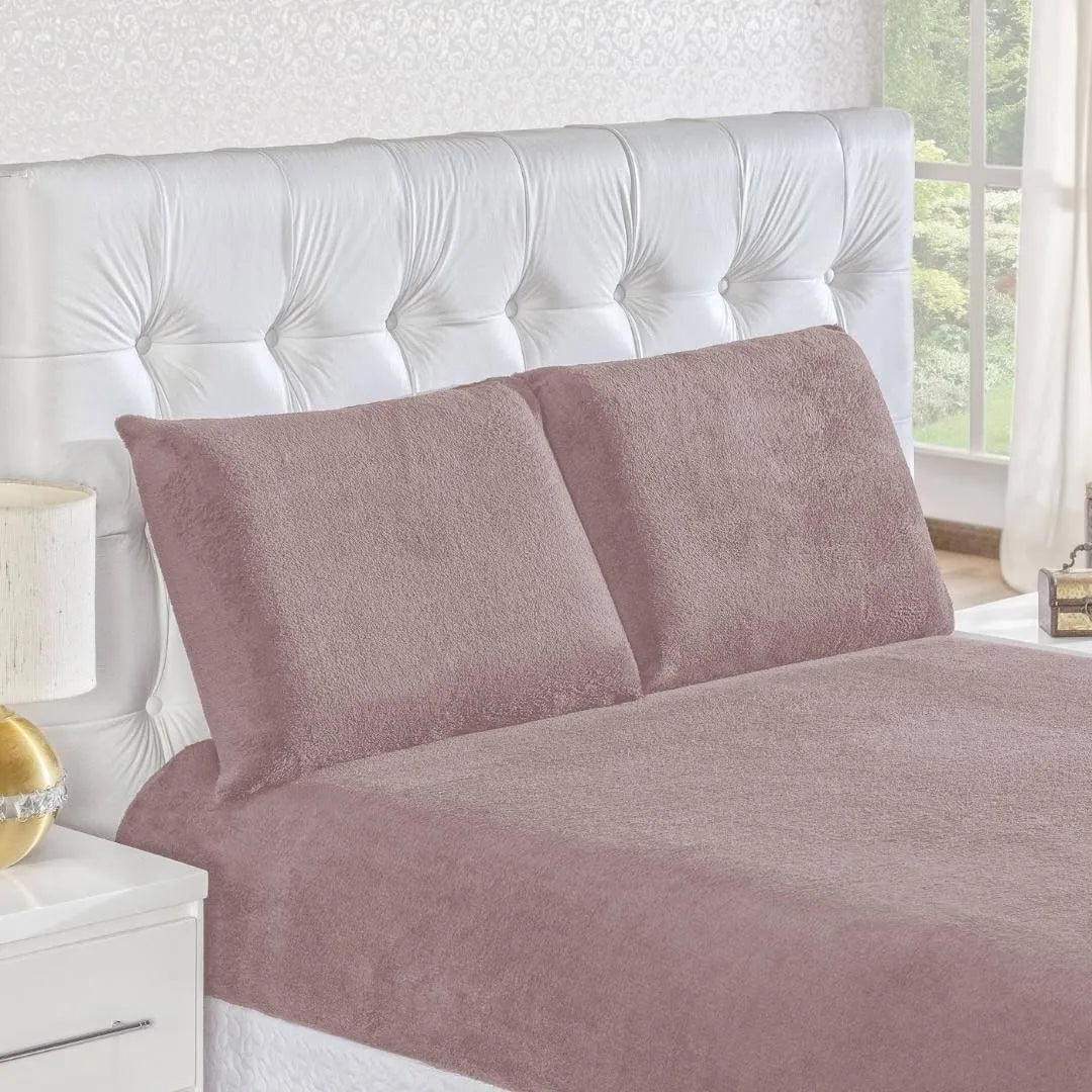 Jogo de Cama Plush Soft - Sono Quentinho Rose